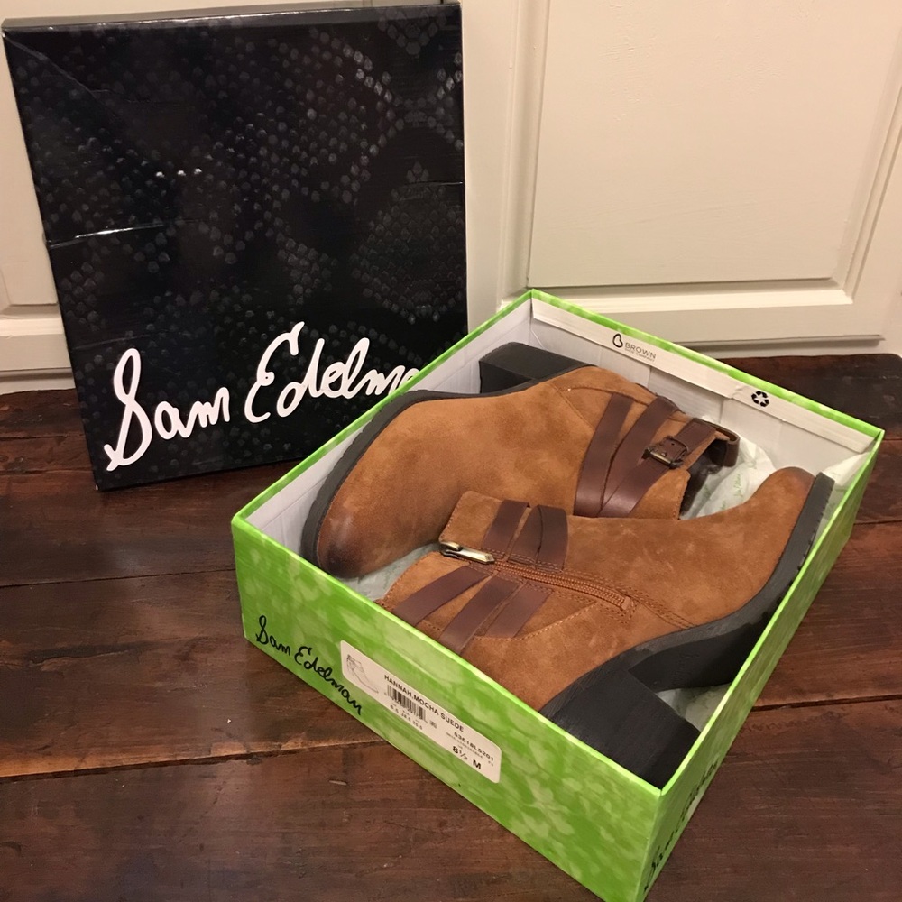 *NEW IN BOX* Sam Edelman Hannah Mocha Suede Boots